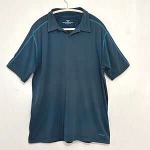 Patagonia Blue Performance Polo Men's XL Organic Cotton Stretch Activewear